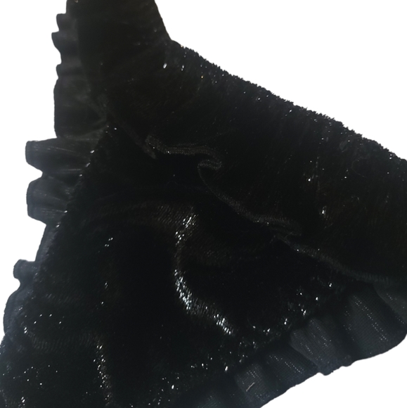 Cut Out Sparkly High Leg Panties - Picture 5 of 8